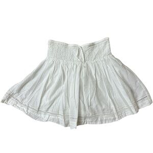 Mini Boden White Cotton Skirt